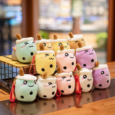 Plushie Bubble Tea Keychain, 12 Varieties, 4" | 10 cm plush toy – – – Image 1 | Plushie Produce