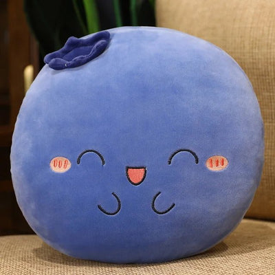 Plushie Cartoon Fruit with Optional Blanket, 15" | 38 cm plush toy – – Blueberry – Image 8 | Plushie Produce