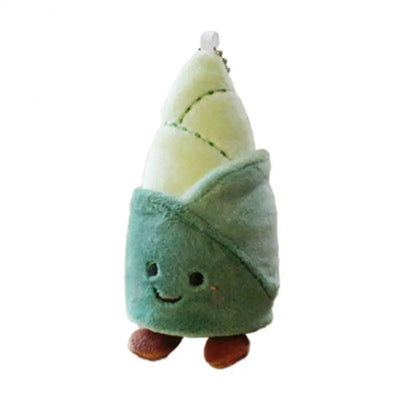 Plushie Cartoon Vegetable Keychain, 5 Vegetables plush toy – – bamboo shoots – Image 8 | Plushie Produce
