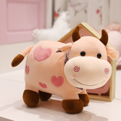 Plushie Dairy Cow in Chocolate, Strawberry, or Milk, 10-14" | 25-35 cm plush toy – – 10"(25CM) – Image 2 | Plushie Produce