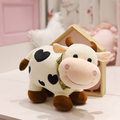 Plushie Dairy Cow in Chocolate, Strawberry, or Milk, 10-14" | 25-35 cm plush toy – – 10"(25CM) – Image 4 | Plushie Produce