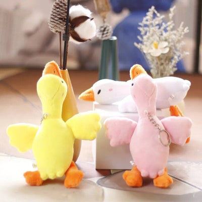 Plushie Duck Keychain: Three Colors, 6" | 15 cm plush toy – – – Image 5 | Plushie Produce