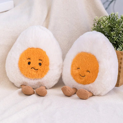 Plushie Emotional Hard-Boiled Egg, 9" | 23 cm plush toy – – – Image 12 | Plushie Produce