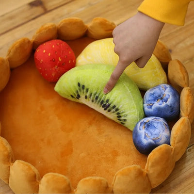 Plushie Fruit Tart Pet Bed for Cats and Small Dogs plush toy – – – Image 2 | Plushie Produce