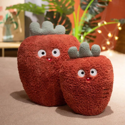 Plushie Fuzzy Fruit w/Optional Handwarmer, 5 Fruits, 14-18" | 36-45 cm plush toy – – Carrot – Image 13 | Plushie Produce