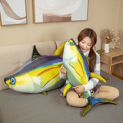Plushie Giant Realistic Yellowfin Tuna, 2-4.9' | 60-150 cm plush toy – – – Image 5 | Plushie Produce