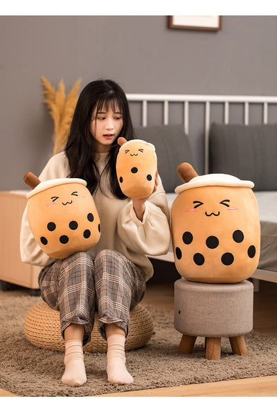 Plushie Jumbo Brown Sugar Bubble Tea, 10-28" | 25-70 cm plush toy – – – Image 5 | Plushie Produce
