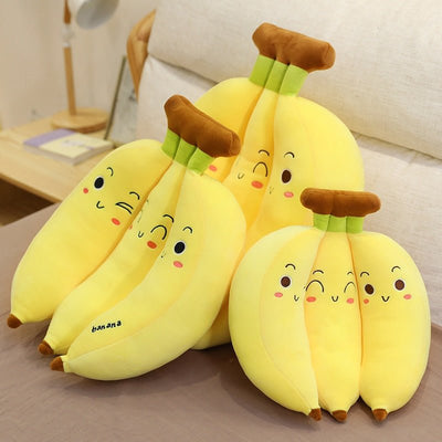 Plushie Jumbo Cartoon Bunch of Three Bananas, 1.1-2.3' | 35-70 cm plush toy – – – Image 4 | Plushie Produce