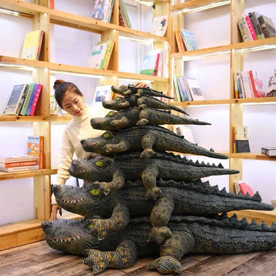 Plushie Jumbo Lifelike Crocodile, Two Styles, 2-5.2' | 60-160 cm plush toy – – – Image 8 | Plushie Produce