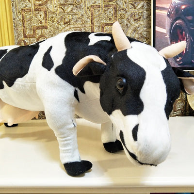Plushie Jumbo Lifelike Dairy Cow, 3' | 70 cm plush toy – – – Image 3 | Plushie Produce