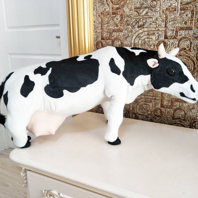 Plushie Jumbo Lifelike Dairy Cow, 3' | 70 cm plush toy – – – Image 9 | Plushie Produce