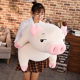 Plushie Jumbo Marshmallow Pig with Optional Blanket, 18-30" | 45-75 cm plush toy – – – Image 12 | Plushie Produce