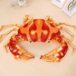 Plushie Jumbo Realistic Dungeness Crab, 9-30" | 24-75 cm plush toy – – – Image 1 | Plushie Produce