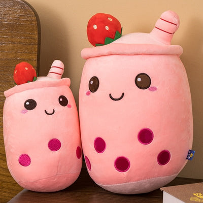 Plushie Jumbo Strawberry Bubble Tea, 9-28" | 23-70 cm plush toy – – – Image 8 | Plushie Produce