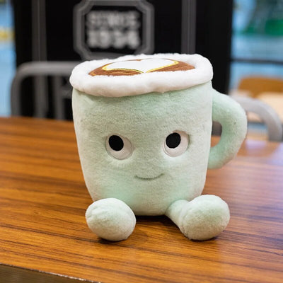 Plushie Latte Art Cartoon Coffee Cup, 8-12" | 20-30 cm plush toy – – – Image 2 | Plushie Produce