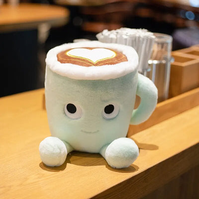 Plushie Latte Art Cartoon Coffee Cup, 8-12" | 20-30 cm plush toy – – – Image 4 | Plushie Produce
