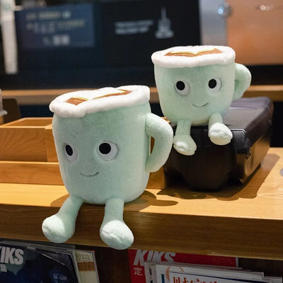 Plushie Latte Art Cartoon Coffee Cup, 8-12" | 20-30 cm plush toy – – – Image 7 | Plushie Produce