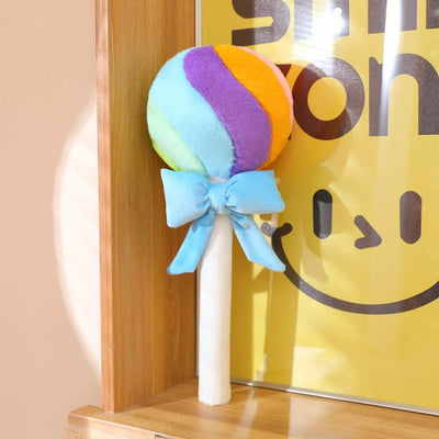 Plushie Lollipops with Bow, Four Colors, 17-23" | 43-58 cm plush toy – – Blue – Image 3 | Plushie Produce