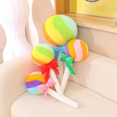 Plushie Lollipops with Bow, Four Colors, 17-23" | 43-58 cm plush toy – – – Image 8 | Plushie Produce