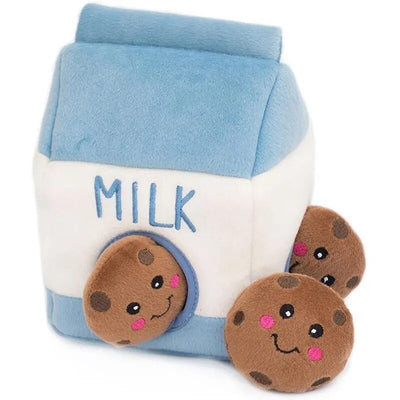 Plushie Milk and Cookies Dog Squeaky Chew Toy plush toy – – – Image 3 | Plushie Produce