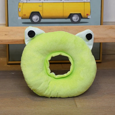 Plushie Pet Recovery Collar Plushie, Four Styles, for Pets to 13 lbs. (6 kg) plush toy – – Frog – Image 3 | Plushie Produce
