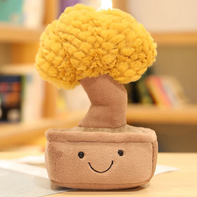 Plushie Potted Bonsai Tree Home Decor, 11" | 28 cm plush toy – – Yellow – Image 4 | Plushie Produce