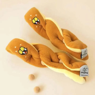 Plushie Pretzel Stick Dog Sniffing Toy, 10" | 25 cm plush toy – – – Image 2 | Plushie Produce