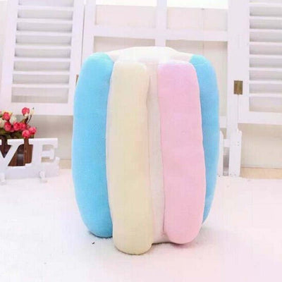 Plushie Rainbow Marshmallow, Two Colors, 14" | 35 cm plush toy – – Blue – Image 2 | Plushie Produce