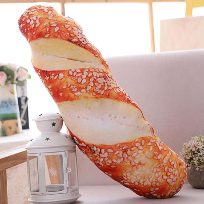 Plushie Realistic Bread Throw Pillow: 14 Varieties, 12-20" | 31-50 cm plush toy – – Sesame butter bread – Image 15 | Plushie Produce