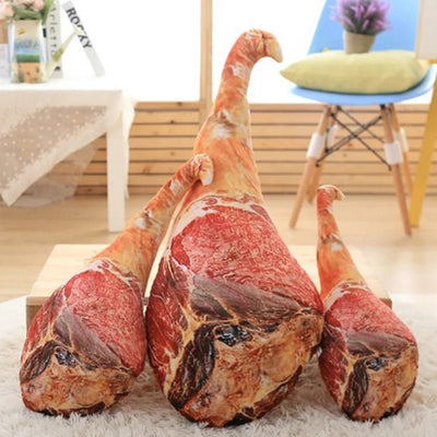 Plushie Realistic Cooked Leg of Ham, 18-30" | 45-75 cm plush toy – – – Image 1 | Plushie Produce