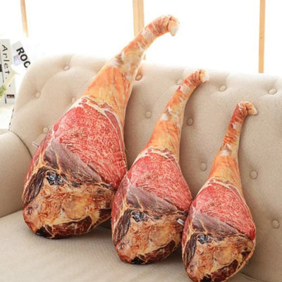 Plushie Realistic Cooked Leg of Ham, 18-30" | 45-75 cm plush toy – – – Image 2 | Plushie Produce