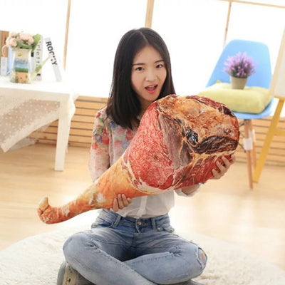 Plushie Realistic Cooked Leg of Ham, 18-30" | 45-75 cm plush toy – – – Image 3 | Plushie Produce