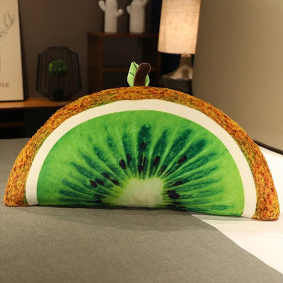 Plushie Realistic Fruit Slice Pillow, Three Fruits, 2.5' | 75 cm plush toy – – Kiwi – Image 2 | Plushie Produce