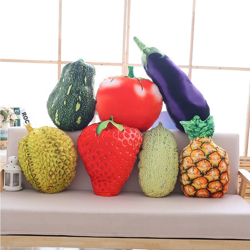 Plushie Realistic Fruit Throw Pillows, Six Fruits, 1.5-2.3' | 45-70cm plush toy – – – Image 6 | Plushie Produce