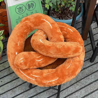 Plushie Realistic Giant Pretzel, 18" | 45 cm plush toy – – – Image 1 | Plushie Produce