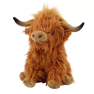 Plushie Realistic Highland Cow, Three Colors, 10" | 25 cm plush toy – – – Image 1 | Plushie Produce