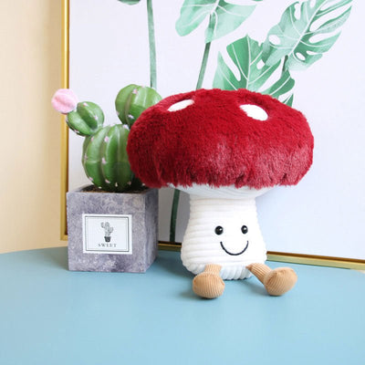 Plushie Red Kawaii Mushroom, 6-18" | 16-45 cm plush toy – – – Image 3 | Plushie Produce