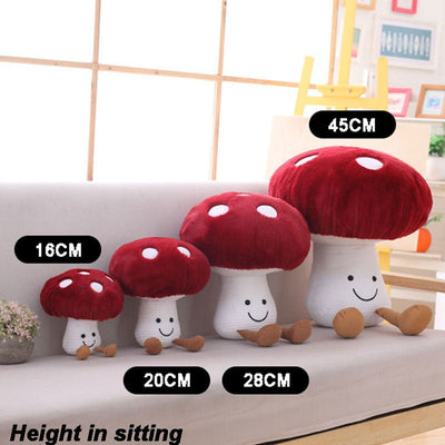 Plushie Red Kawaii Mushroom, 6-18" | 16-45 cm plush toy – – – Image 5 | Plushie Produce