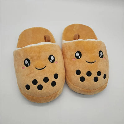 Plushie Small Bubble Tea Slippers, Children's Size 6 plush toy – – – Image 5 | Plushie Produce