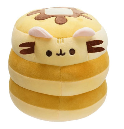 Plushie Stack of Pancakes with a Cat Face, 6" | 15 cm plush toy – – – Image 1 | Plushie Produce