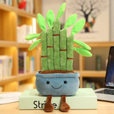 Potted Bamboo Plushie, Three Colors, 16" | 41 cm plush toy – – blue bamboo – Image 4 | Plushie Produce