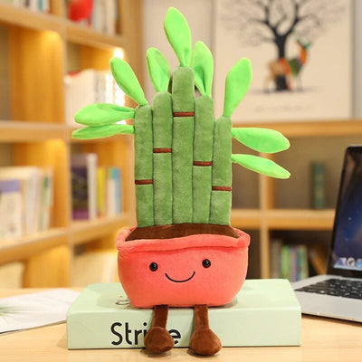Potted Bamboo Plushie, Three Colors, 16" | 41 cm plush toy – – red bamboo – Image 3 | Plushie Produce