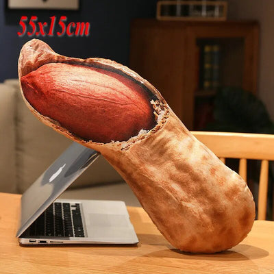 Realistic Food Nut Throw Pillow, 16-22" | 40-55 cm plush toy – – peanut – Image 6 | Plushie Produce