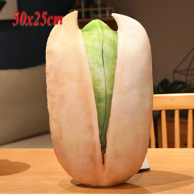Realistic Food Nut Throw Pillow, 16-22" | 40-55 cm plush toy – – pistachio – Image 7 | Plushie Produce