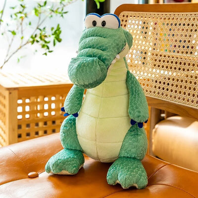 Sitting Cartoon Crocodile Plushie, 12-20" | 30-50 cm plush toy – – Small – Image 2 | Plushie Produce