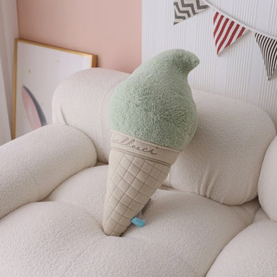 Soft Serve Ice Cream Cone Plushie, Six Varieties, 16-24" | 40-60 cm plush toy – – Mint – Image 5 | Plushie Produce