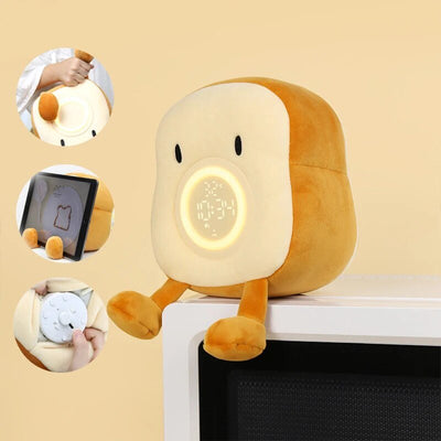 Toasty Time: The Plushie Bread Alarm Clock plush toy – – – Image 1 | Plushie Produce