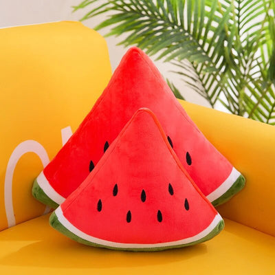 Watermelon Slice Plushie Throw Pillow, 12" | 30 cm plush toy – – – Image 6 | Plushie Produce